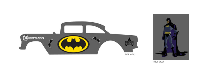 Bat Logo Design Toy Car Sticker