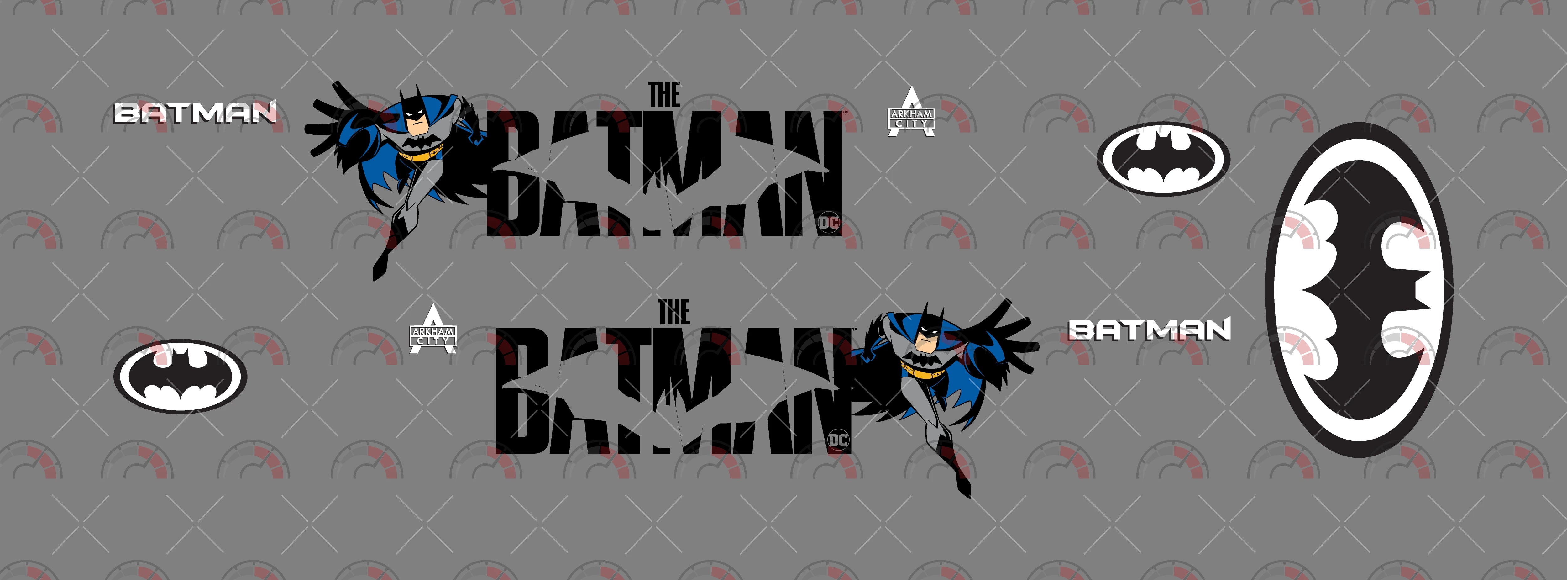 Bat Logo B&W Design Toy Car Sticker