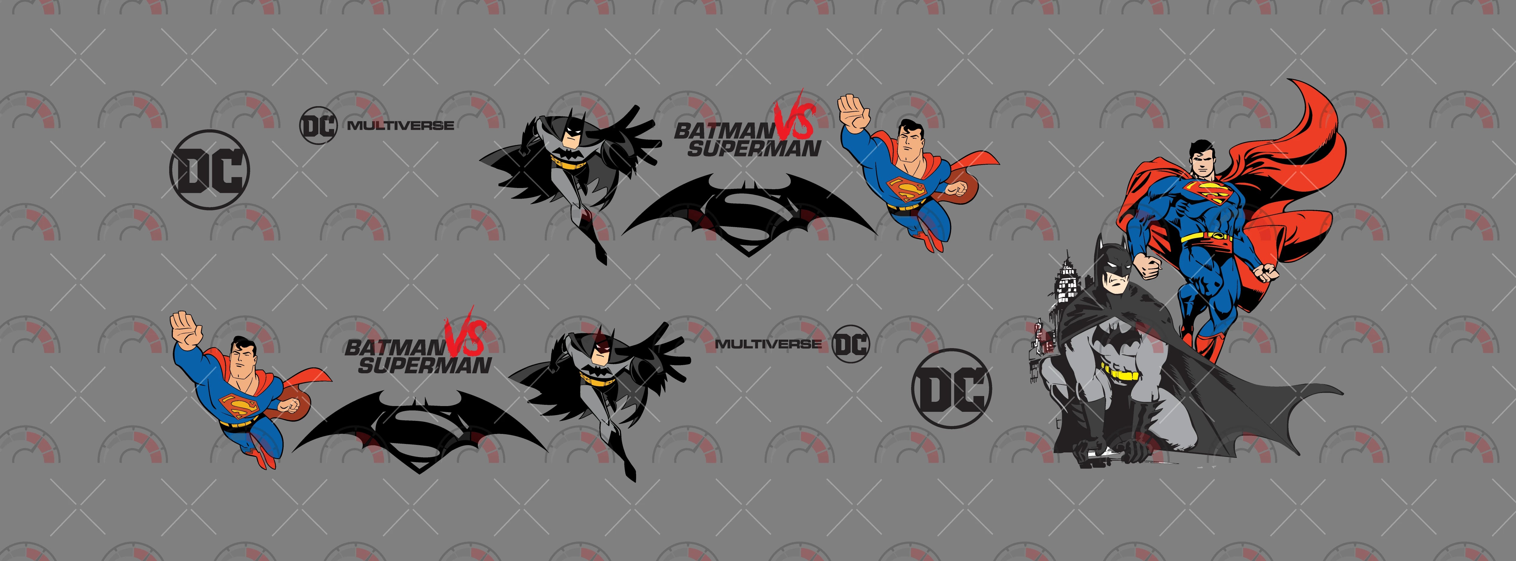 Batman vs Superman Logo 01 Toy Vehicle Decals
