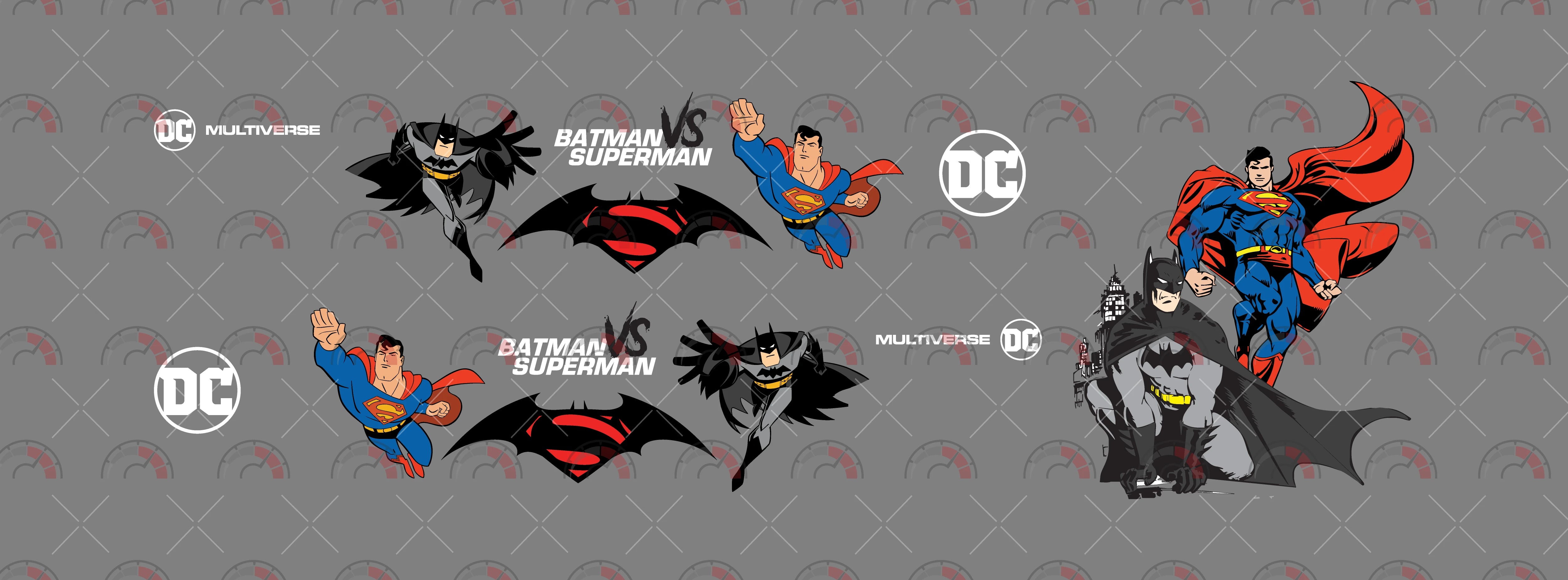 Batman vs Superman Logo 02 Custom Car Decals