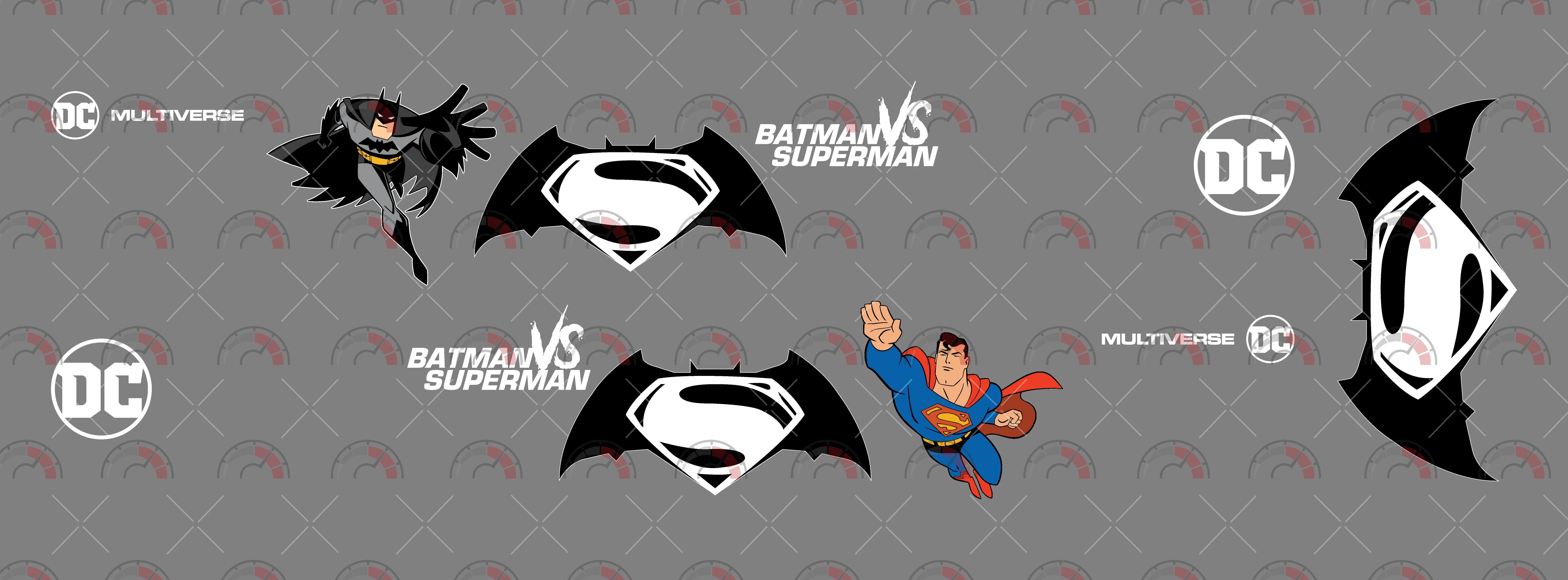 Batman vs Superman Logo 04 Custom Car Decals