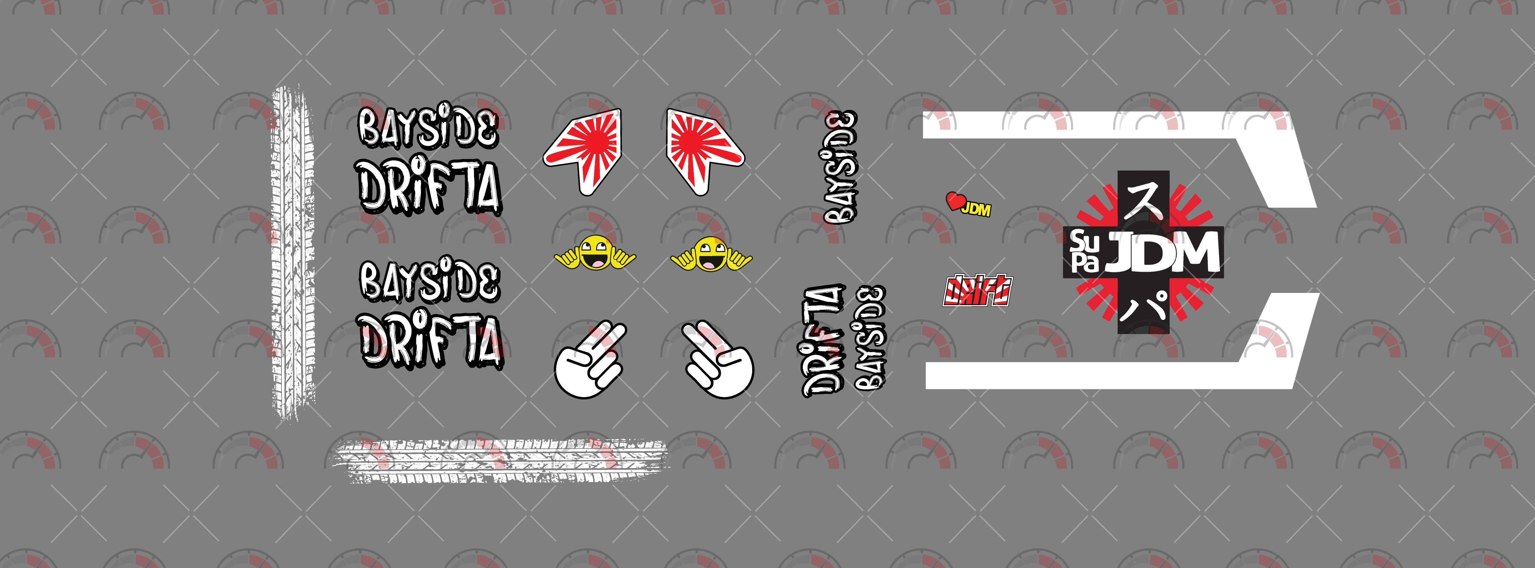 Bayside Drifta Custom Car Decals