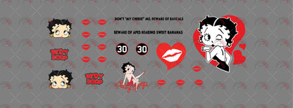 Betty Boop Toy Car Sticker