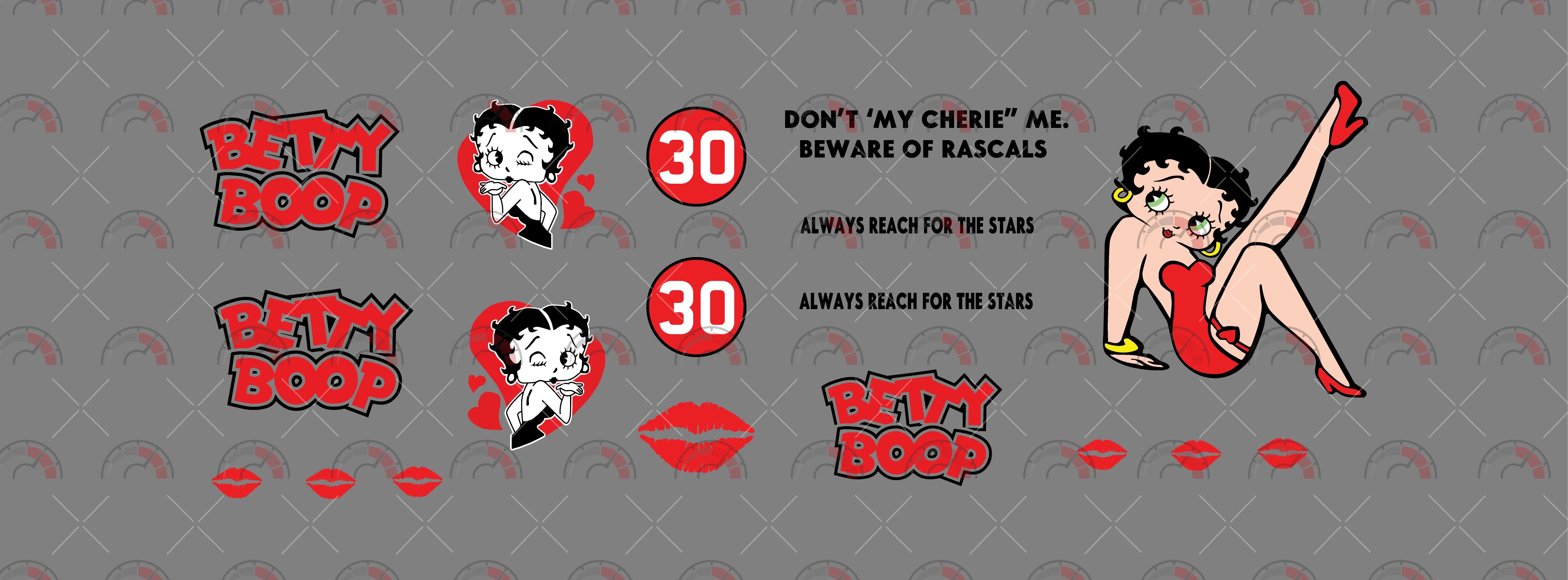 Betty Boop 011 model Car Decals