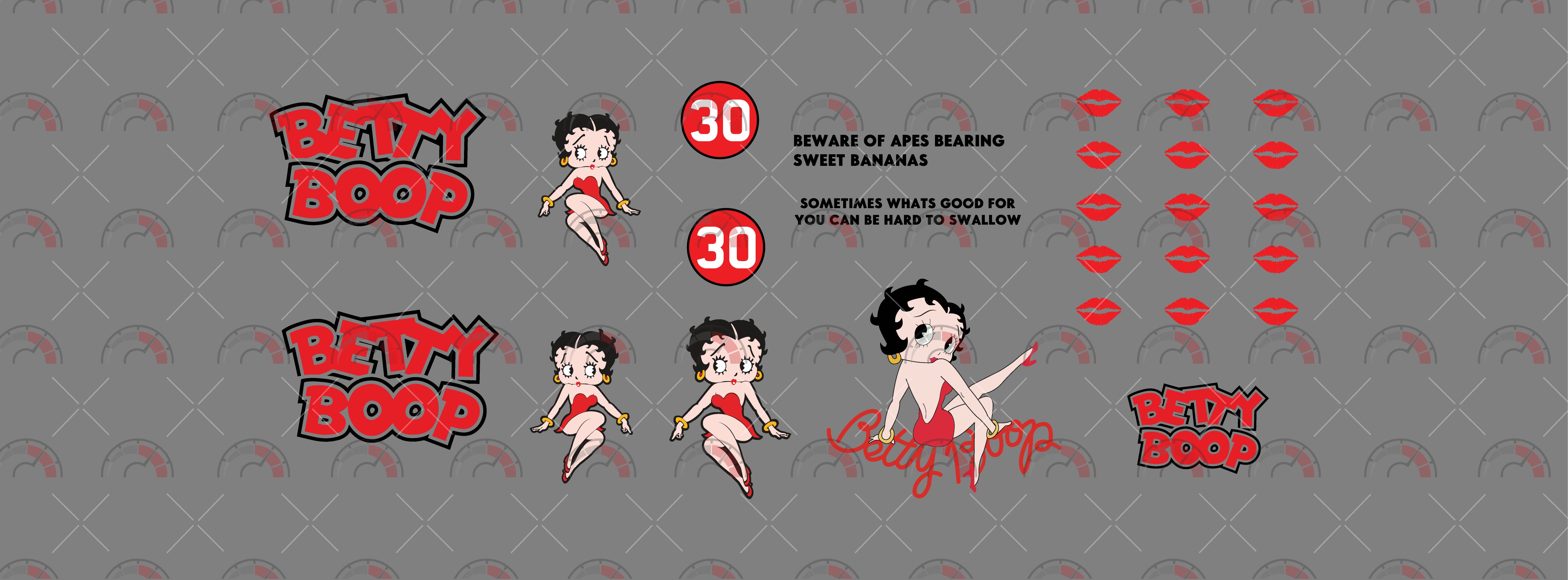 Betty Boop 08 Custom Car Decals