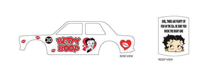 Betty Boop 03 Custom Model Car Decals