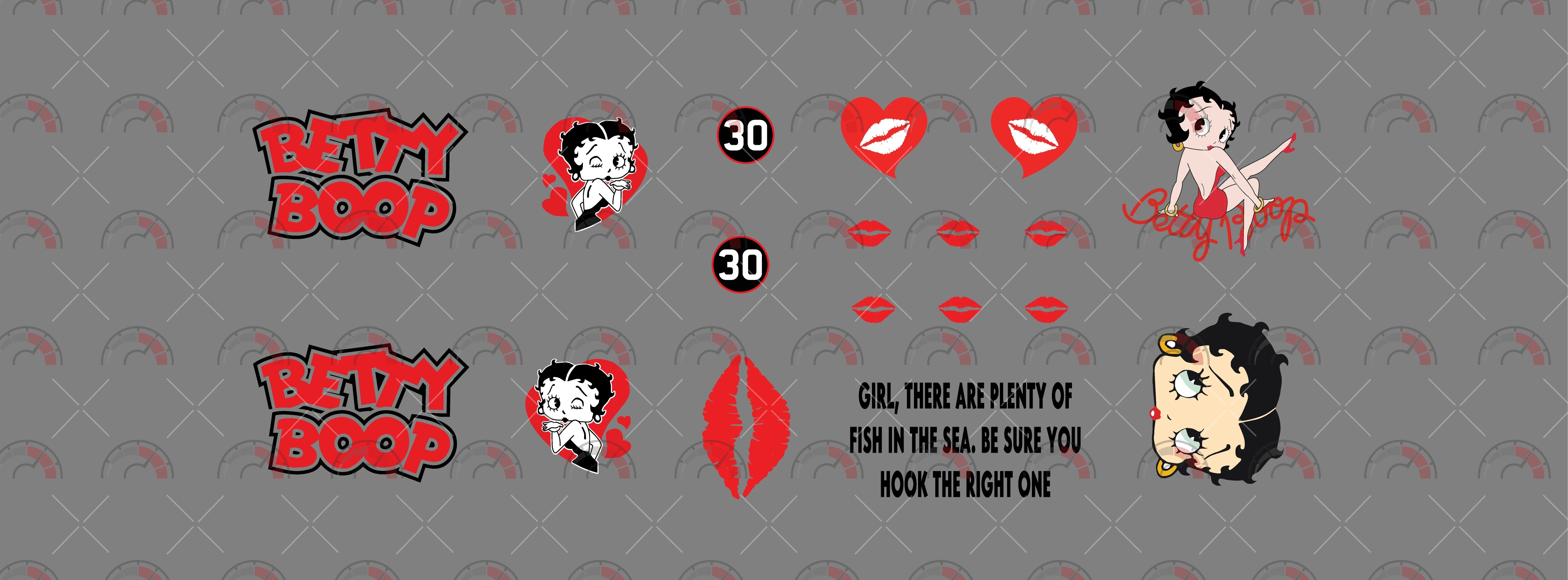 Betty Boop 03 Custom Model Car Decals