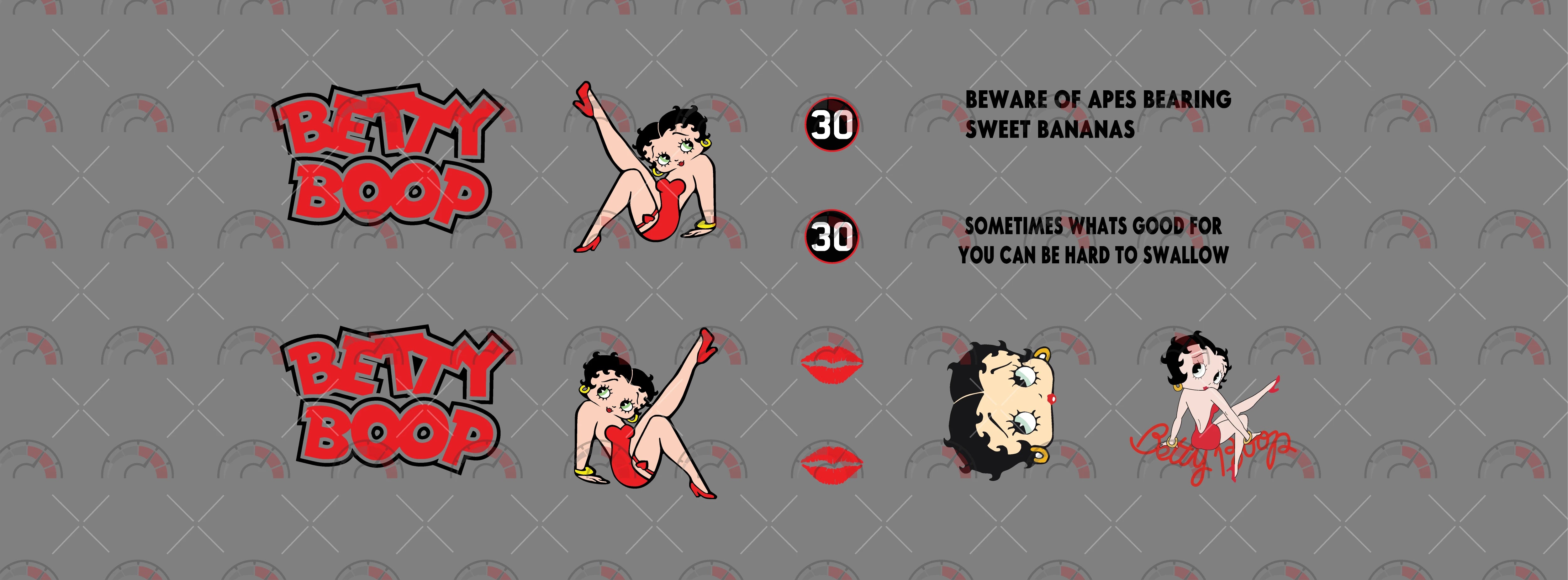 Betty Boop 06 model Car Decals