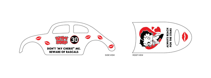 Betty Boop 07 Toy Vehicle Decals