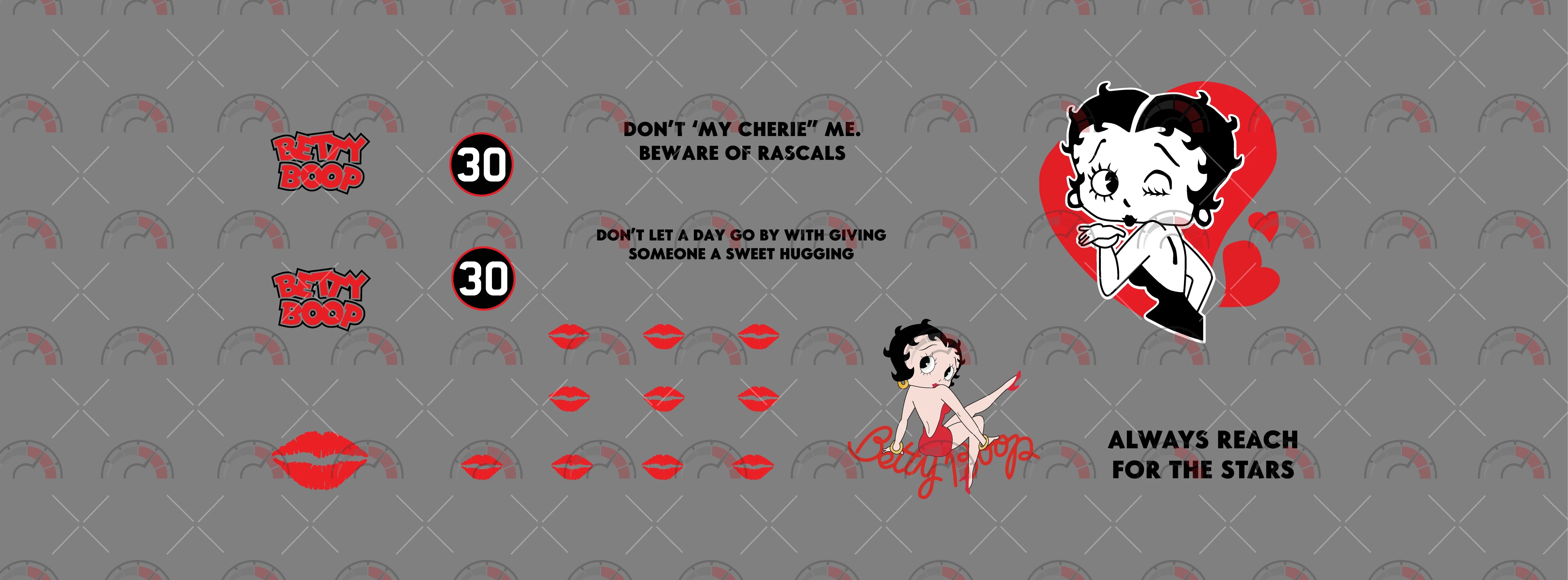 Betty Boop 07 Toy Vehicle Decals