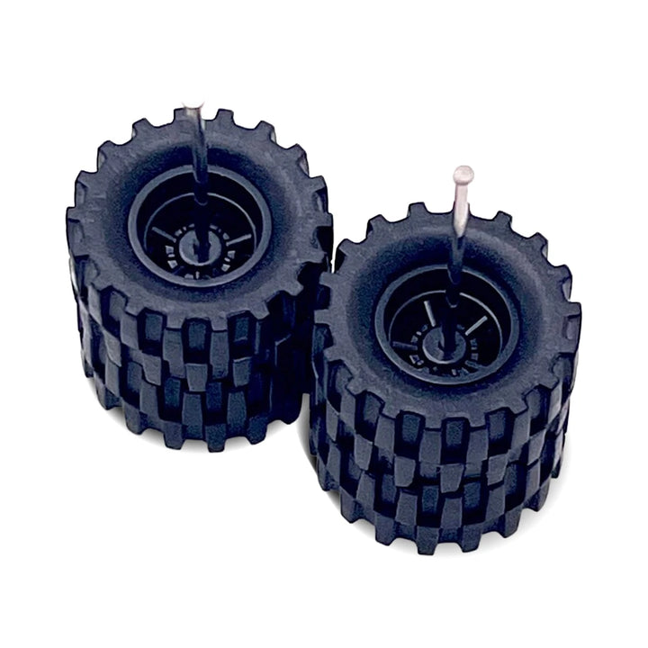 Black Cragar 14 mm Off-road Wheel & Tire Kit