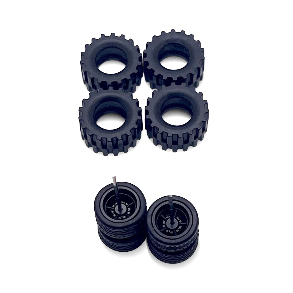 Black Cragar 14 mm Off-road Wheel & Tire Kit
