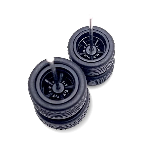 Black Cragar Staggered 11mm / 13mm Muscle / Gasser / Camaro Etc.