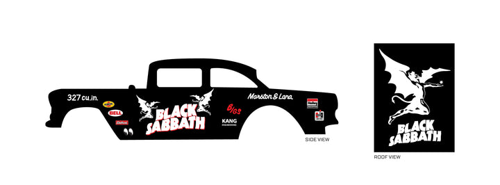 Black Sabbath Custom Model Car Decals