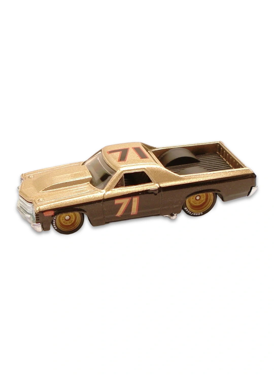 Hot Wheels Garage 2010 Chevrolet '71 El Camino 1:64 – Black & Metalflake Gold