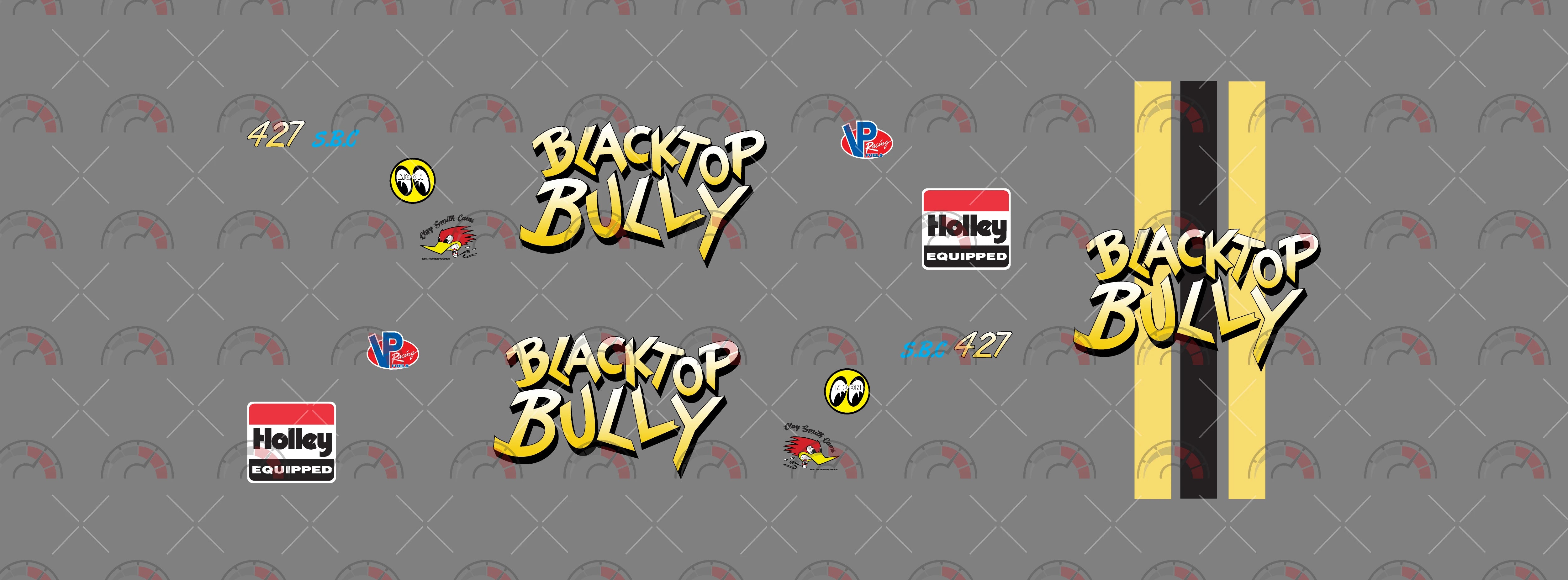 Blacktop Bully Custom Model Car Decals