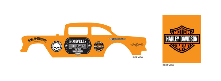 Boswells Motor Cycles Toy car Decals
