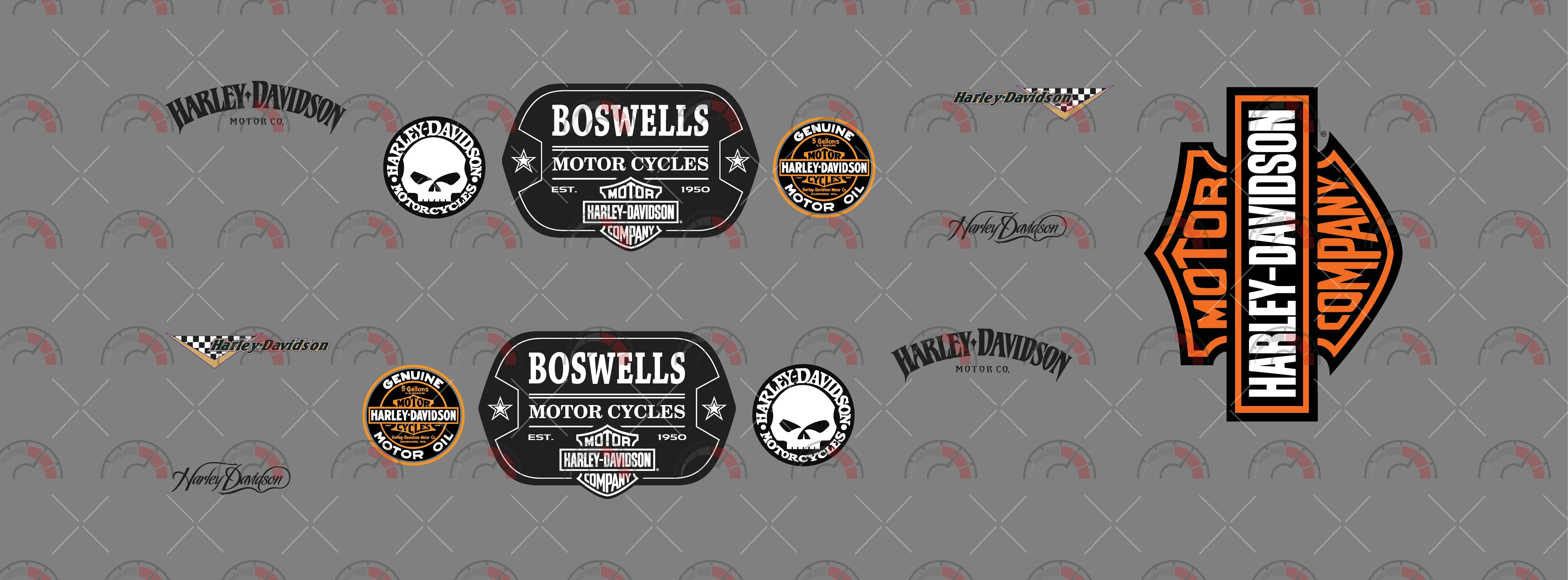 Boswells Motor Cycles Toy car Decals