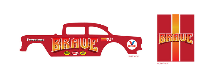 "Brave" Custom Car Decals 