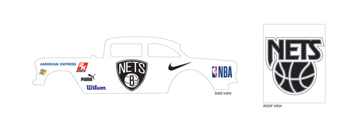 Brooklyn Nets Toy Vehicle Decals