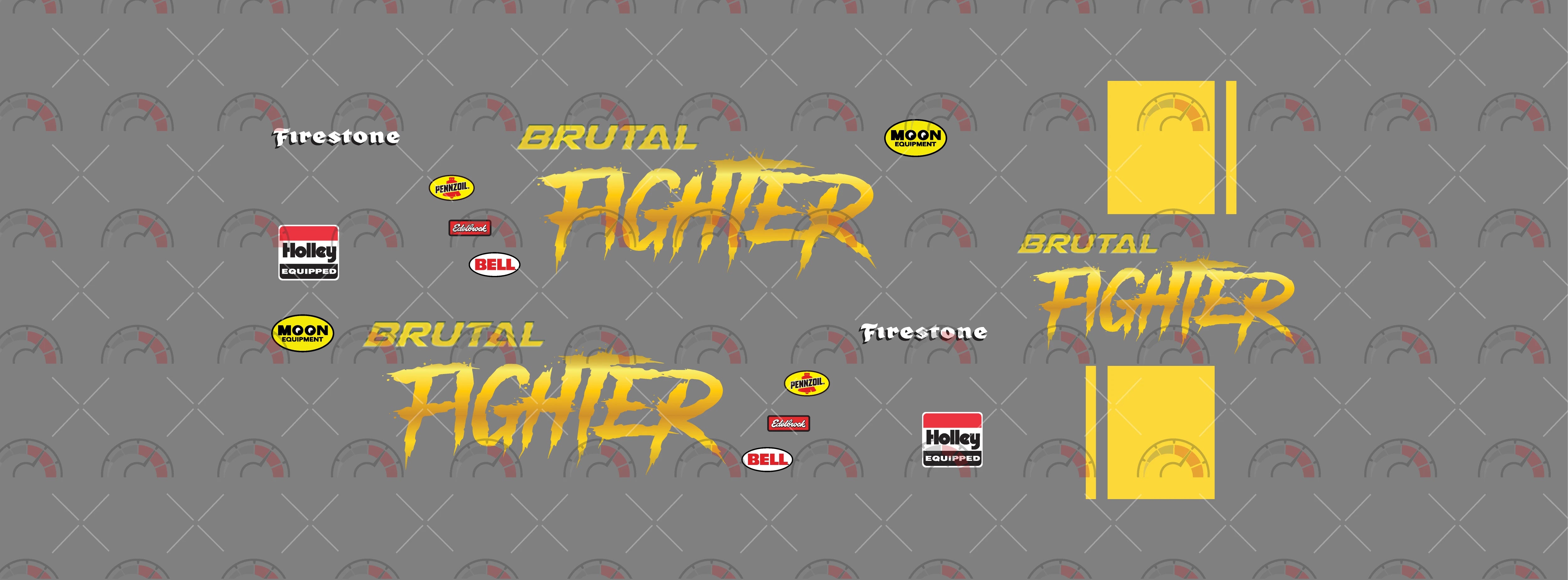 Brutal Fighter model Car Decals