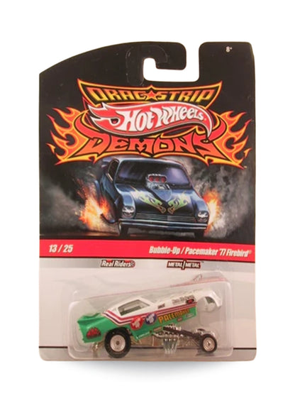 Hot Wheels Dragstrip Demons 2010 '77 Firebird 1:64 – Bubble-Up / Pacemaker - Green & White