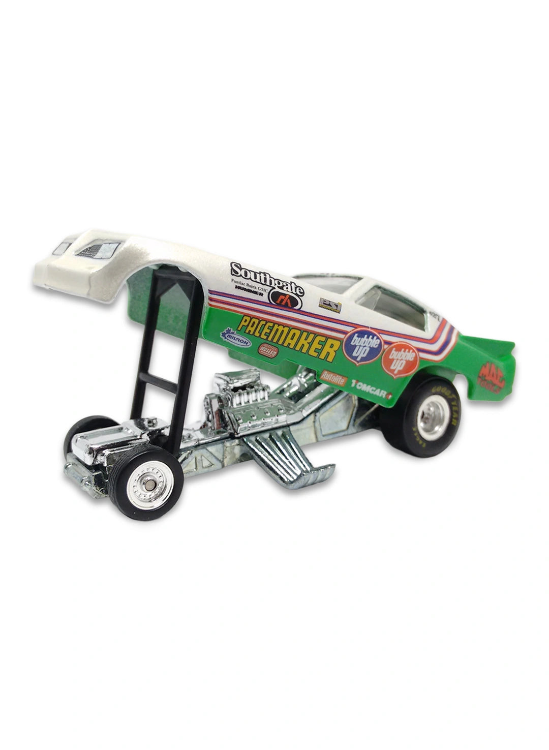 Hot Wheels Dragstrip Demons 2010 '77 Firebird 1:64 – Bubble-Up / Pacemaker - Green & White