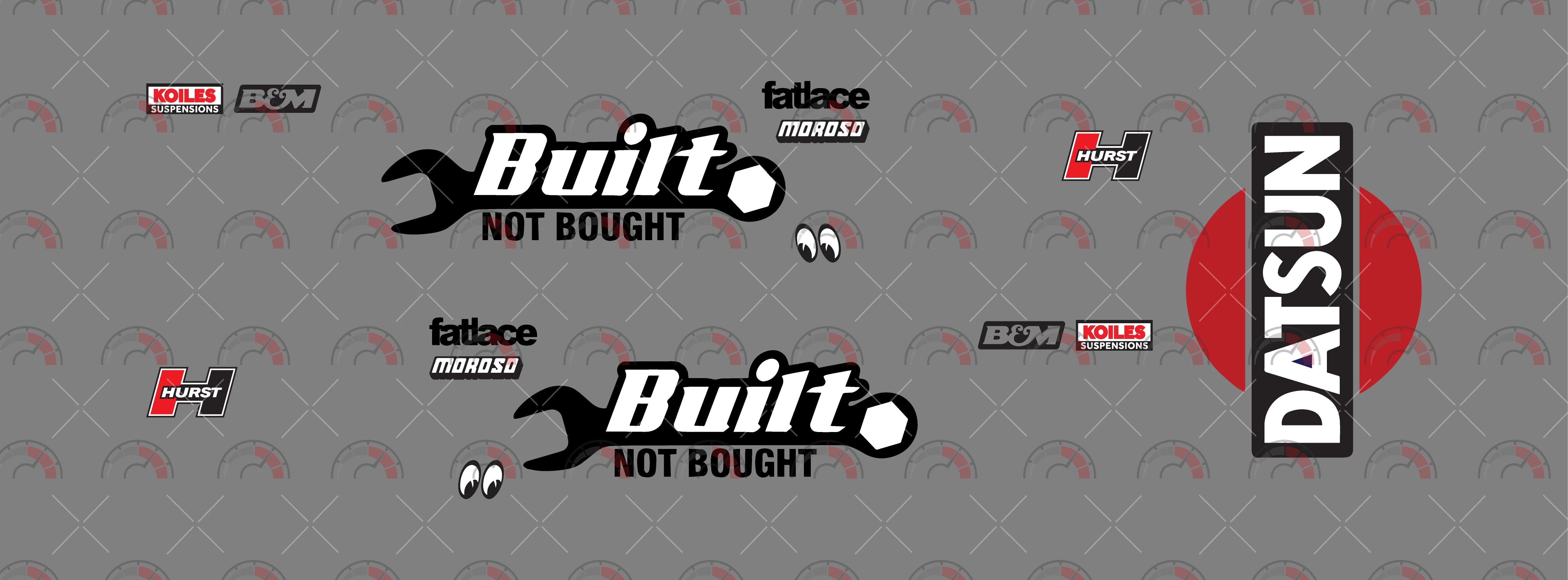 Built not Bought 02 Toy car Decals