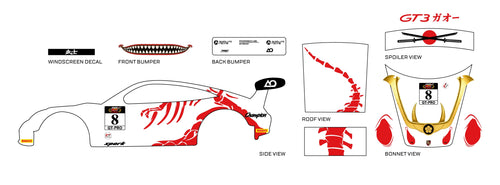 Bushi Rex - 1:64 Diecast Decal