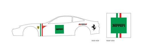 Ferrari Text Square (Green)