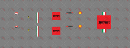 Ferrari Text Square (Red)