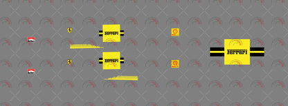 Ferrari Text Square (Yellow)