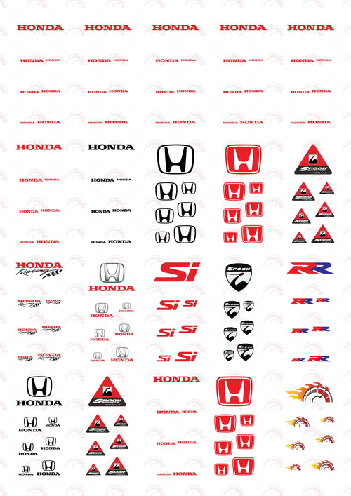 Honda Text Red
