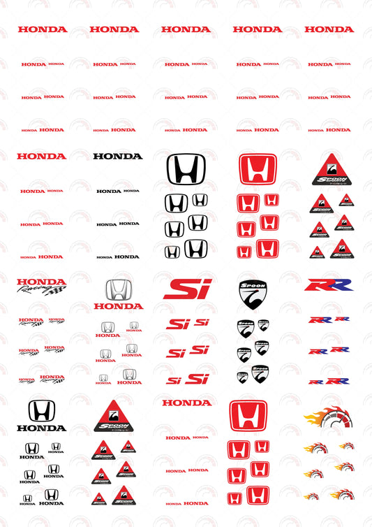 Honda Text Red