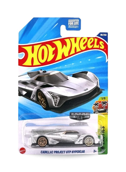 Hot Wheels Walmart Exclusive ZAMAC Editions 2025 Cadillac Project GTP Hypercar 1:64 – ZAMAC