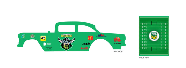 Canberra Raiders model Car Decals