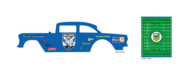 Canterbury Bankstown Bulldogs model Car Decals