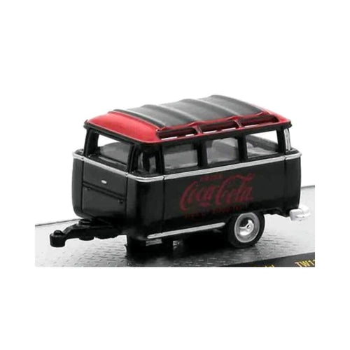 Caravan - Black & Red Coca-Cola Livery, Silver Rims, Black Frame & Interior, Coca-Cola Auto-Haulers Release TW11, Premium Range Set Exclusive