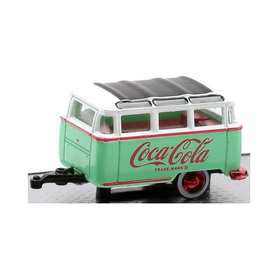 Caravan - Mint Green Coca-Cola Livery, Red Rims, Red Frame & Interior, Chase Version, Coca-Cola Series Release TW17, Premium Range Set Exclusive