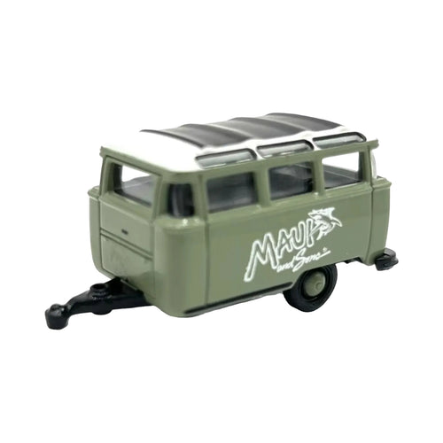 Caravan - Olive Green "Maui and Sons" Livery, Black Wheels, Auto-Haulers Release 52, Limited Edition Set Exclusive