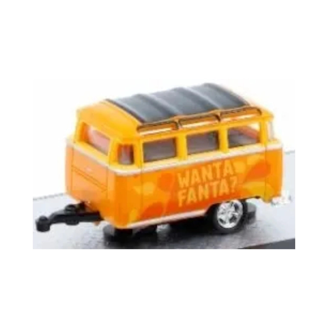 Caravan - Orange "Fanta" Livery, Silver Chrome Rims, Black Frame & Interior, Limited Edition Set Exclusive