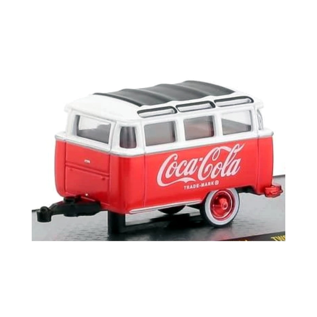 Caravan - Red & White Coca-Cola Livery, Red Rims, Red Frame & Interior, Chase Version, Coca-Cola Auto-Haulers Release TW01, Premium Range Set Exclusive