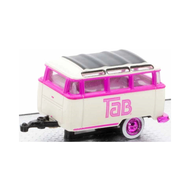 Caravan - White & Pink "TaB" Livery, Pink Rims, Chase Version, Release TW26, Limited Edition Set Exclusive
