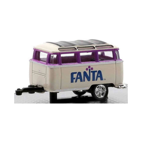 Caravan - White & Purple Fanta Livery, Silver Chrome Rims & Details, Limited Edition Set Exclusive