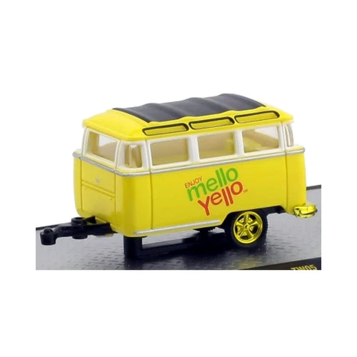 Caravan - Yellow "Mello Yello" Livery, Gold Chrome Rims, Gold Frame & Details, Chase Version, Coca-Cola Auto-Haulers Release TW05, Premium Range Set Exclusive
