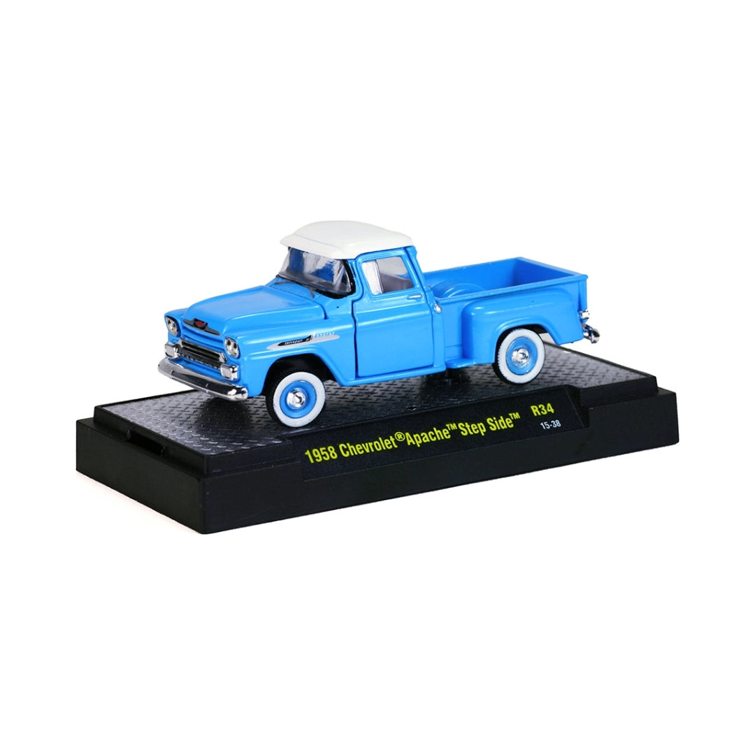 Chevrolet Apache Step Side - Blue White Roof Box