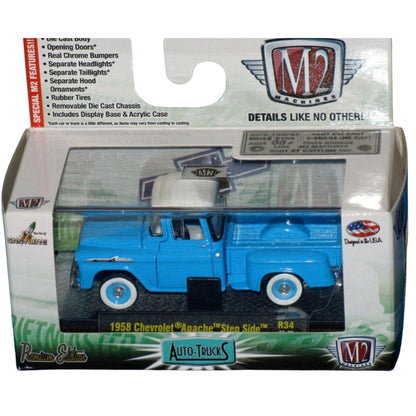 Chevrolet Apache Step Side - Blue White Roof Box