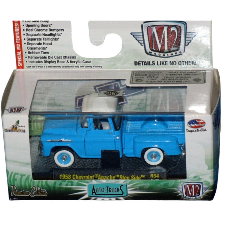 Chevrolet Apache Step Side - Blue White Roof Box
