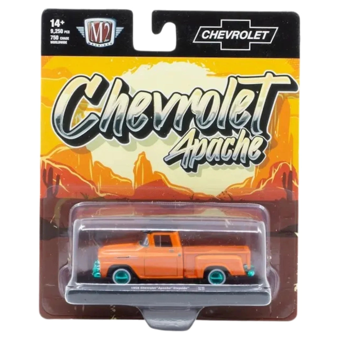 Chevrolet Apache Stepside - Orange Green Chrome Rims & Details Chase