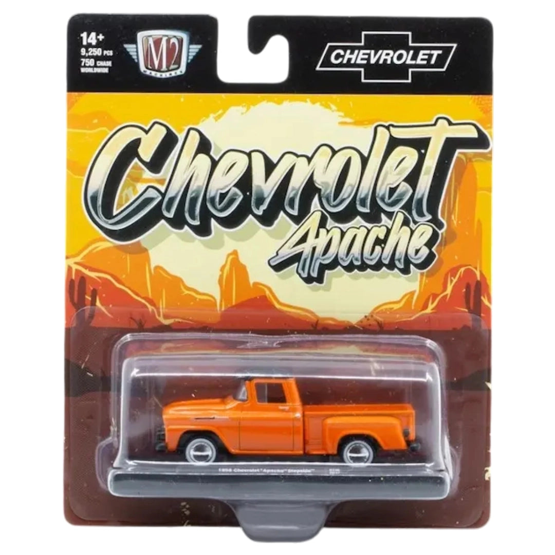 Chevrolet Apache Stepside - Orange Silver Chrome Rims Black Details